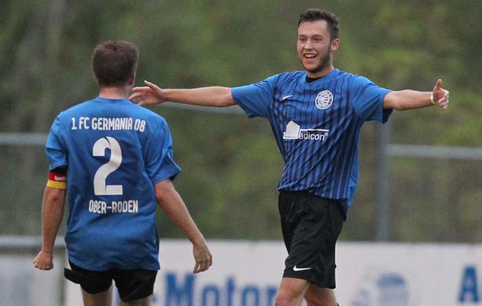 Marvin Korndörfer (Archivbild) traf für Germania Ober-Roden II in Reichelsheim. (Foto: Eyßen) Groß-Umstadt muss trotz 3:0-Sieg absteigen