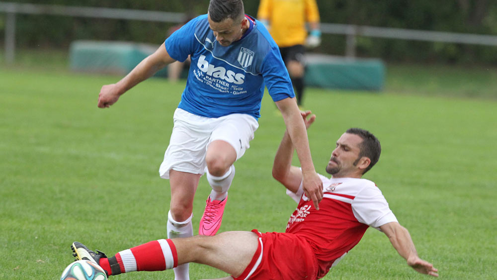 Pierre Kampka brachte Dieburg in Nauheim in Führung. (Foto: Eyßen) Parallelen: Frühe Führung, dann 1:4